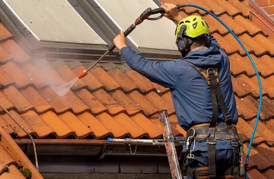 Démoussage et hydrofuge de toiture à Blomac